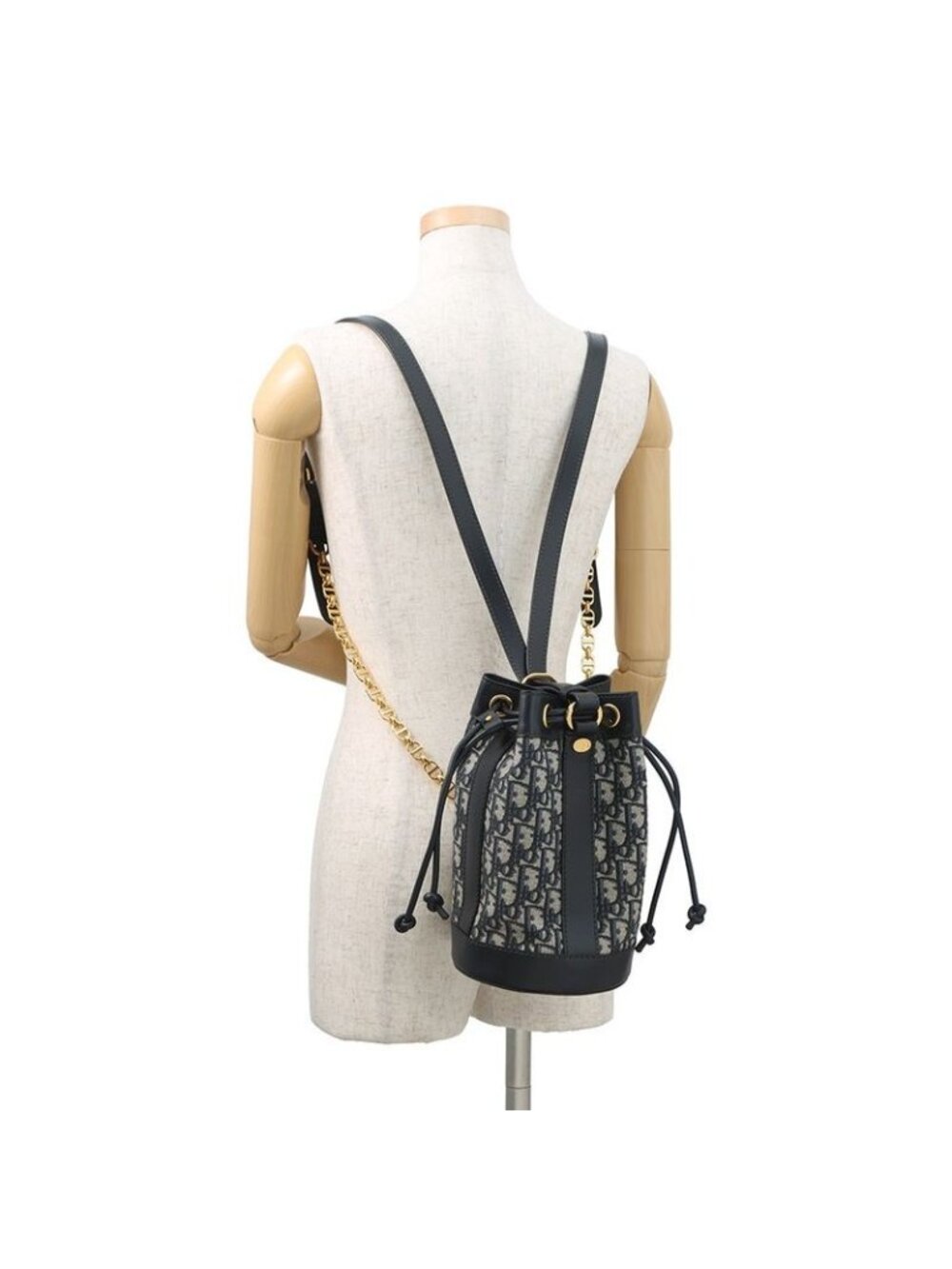 Dior Backpack Oblique Small Navybeige - Picture 5 of 10